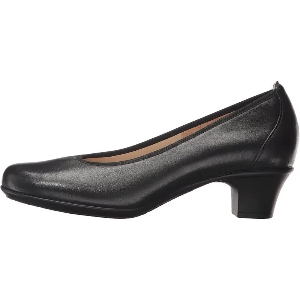 SAS Womens Milano Comfort Pumps US 10 WW Black Leather EUC - Picture 2 of 13